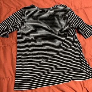 Black and white stripped shirt